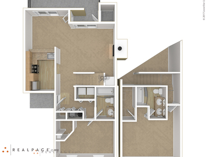 2 Bed / 2 Bath TH: Beds - 2: Baths - 2: SqFt Range - 1045 to 1045