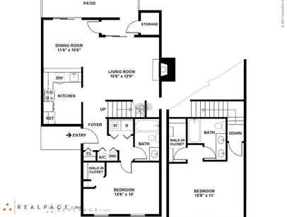 2 Bed / 2 Bath TH: Beds - 2: Baths - 2: SqFt Range - 1045 to 1045