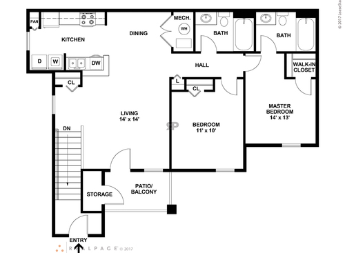 2 Bedroom Voucher: Beds - 2: Baths - 1: SqFt Range - 997 to 997