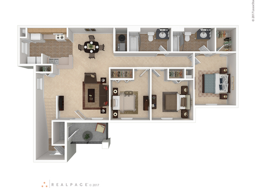 3 Bedroom Tax Credit: Beds - 3: Baths - 1: SqFt Range - 1227 to 1227