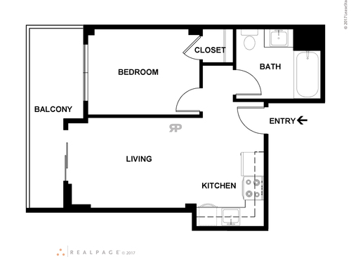 A: Beds - 1: Baths - 1: SqFt Range - 1 to 1
