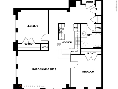2B/1B: Beds - 2: Baths - 1: SqFt Range - 921 to 1338