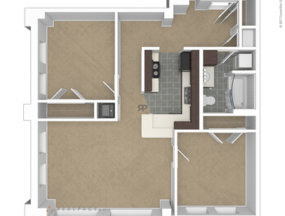 2B/1B: Beds - 2: Baths - 1: SqFt Range - 921 to 1338