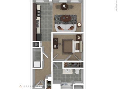 1 Bedroom/ 1 Bathroom: Beds - 1: Baths - 1: SqFt Range - 446 to 591