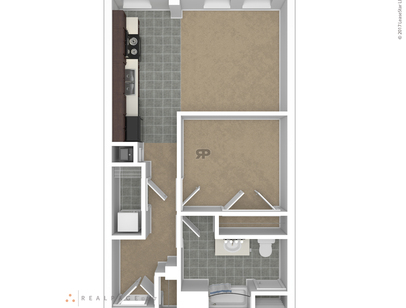1 Bedroom/ 1 Bathroom: Beds - 1: Baths - 1: SqFt Range - 446 to 591