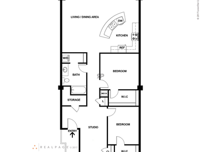 2 Bedroom/ 1 Bathroom: Beds - 2: Baths - 1: SqFt Range - 1338 to 1338