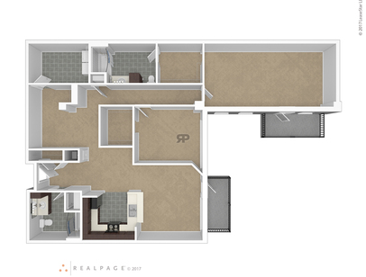 3 Bedroom/ 2 Bathroom: Beds - 3: Baths - 2: SqFt Range - 1217 to 1539