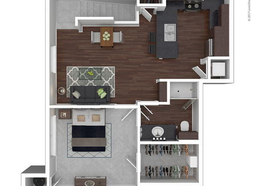 A1: Beds - 1: Baths - 1: SqFt Range - 699 to 699