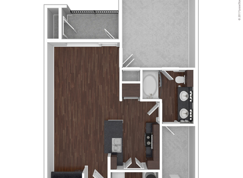 A2: Beds - 1: Baths - 1: SqFt Range - 728 to 728