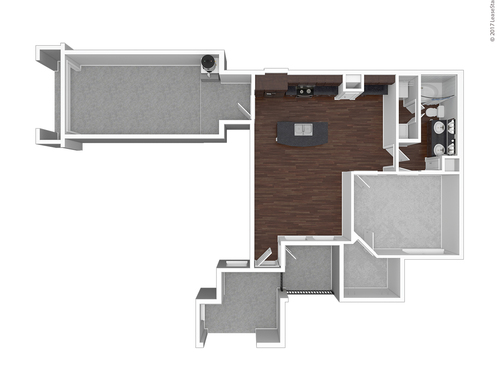 A5: Beds - 1: Baths - 1: SqFt Range - 761 to 761