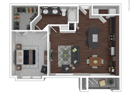 A6: Beds - 1: Baths - 1: SqFt Range - 783 to 783