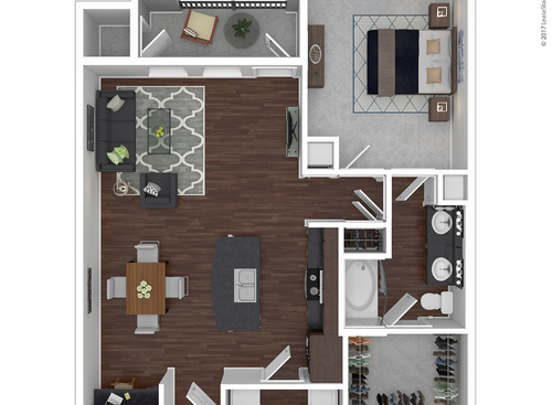 A7: Beds - 1: Baths - 1: SqFt Range - 816 to 816