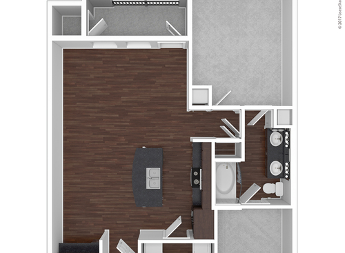 A7: Beds - 1: Baths - 1: SqFt Range - 816 to 816
