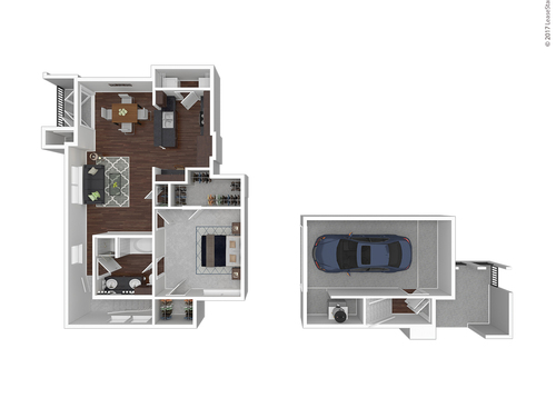 A12: Beds - 1: Baths - 1: SqFt Range - 869 to 869