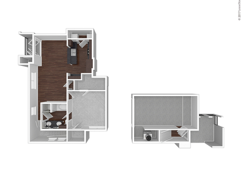 A12: Beds - 1: Baths - 1: SqFt Range - 869 to 869