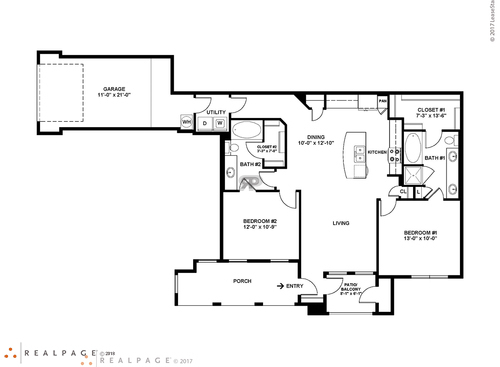 B4: Beds - 2: Baths - 2: SqFt Range - 1129 to 1129