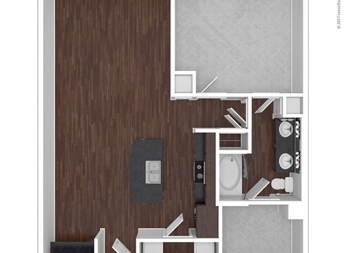 A9: Beds - 1: Baths - 1: SqFt Range - 839 to 839