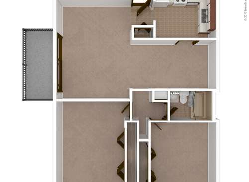 The Bonelli: Beds - 2: Baths - 1: SqFt Range - 950 to 950