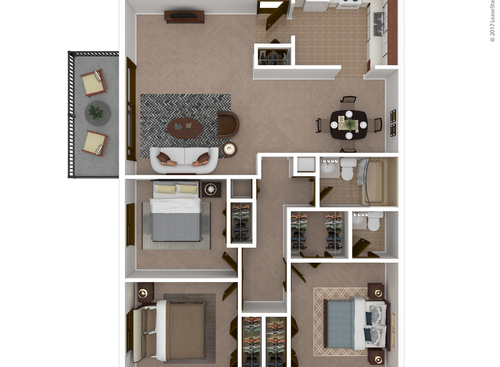 The Cambridge: Beds - 3: Baths - 1.5: SqFt Range - 1150 to 1150
