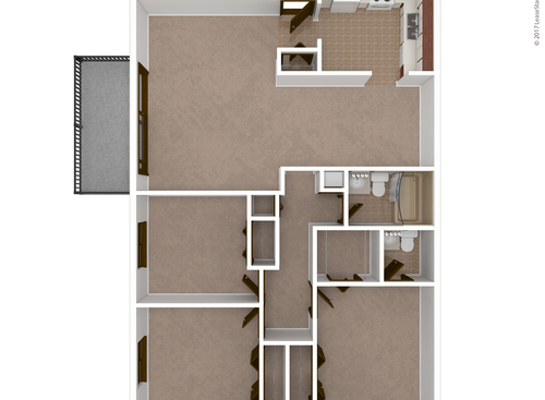 The Cambridge: Beds - 3: Baths - 1.5: SqFt Range - 1150 to 1150
