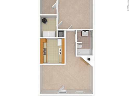 The Ayers: Beds - 1: Baths - 1: SqFt Range - 752 to 752