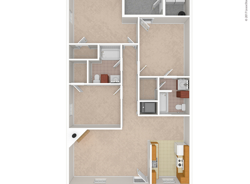 The Camilla: Beds - 3: Baths - 2: SqFt Range - 1382 to 1382