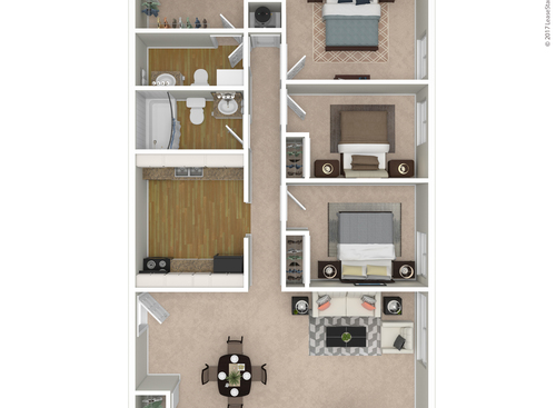 The Cambridge: Beds - 3: Baths - 1.5: SqFt Range - 1000 to 1000