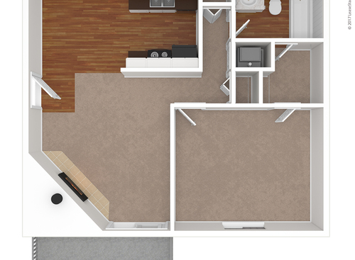 The Ayers: Beds - 1: Baths - 1: SqFt Range - 725 to 725