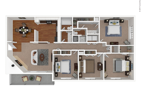 The Delphine: Beds - 4: Baths - 2: SqFt Range - 1500 to 1500