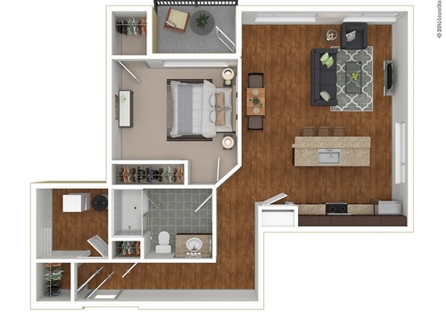 Dermott: Beds - 1: Baths - 1: SqFt Range - 924 to 945