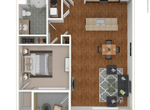 Carlow: Beds - 1: Baths - 1: SqFt Range - 972 to 972