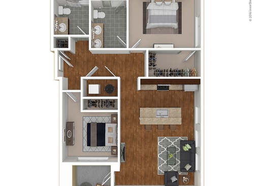 Ferguson: Beds - 2: Baths - 2: SqFt Range - 1022 to 1262