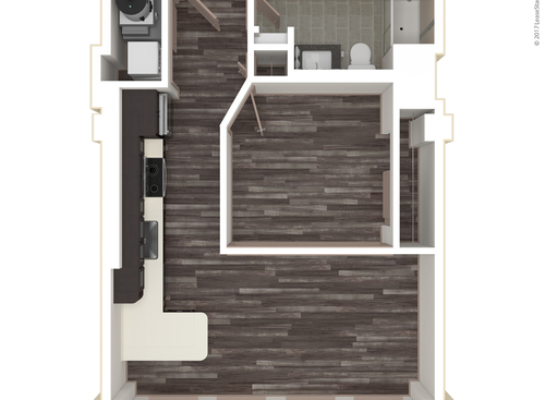 One Bedroom, One Bath: A: Beds - 1: Baths - 1: SqFt Range - 551 to 551