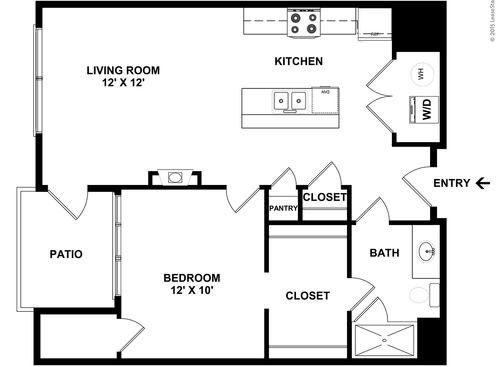 Balfour: Beds - 1: Baths - 1: SqFt Range - 761 to 761
