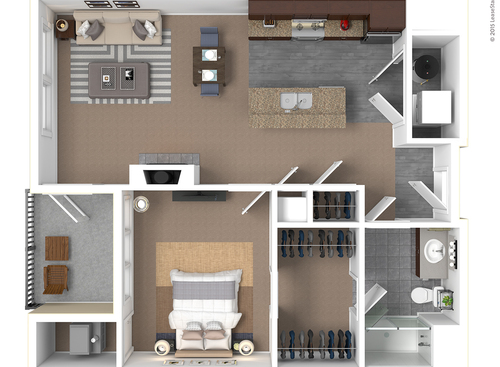 Balfour: Beds - 1: Baths - 1: SqFt Range - 761 to 761