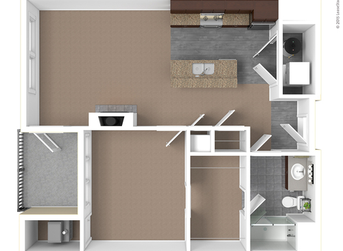 Balfour: Beds - 1: Baths - 1: SqFt Range - 761 to 761