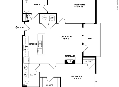 Finnegan: Beds - 2: Baths - 2: SqFt Range - 1198 to 1198