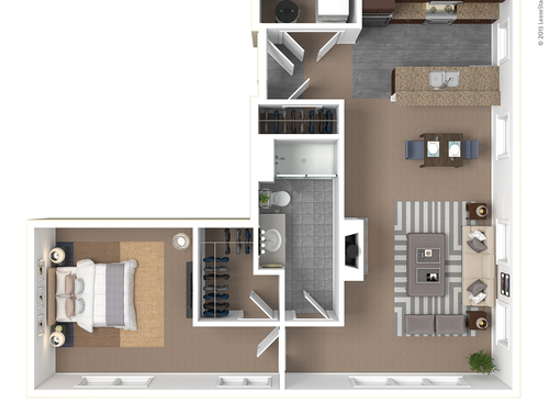 Cassidy: Beds - 1: Baths - 1: SqFt Range - 929 to 929