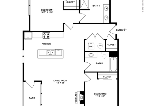 McDermott: Beds - 2: Baths - 2: SqFt Range - 1277 to 1277
