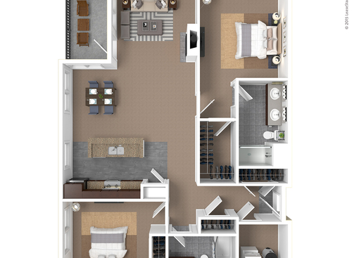 Oscar: Beds - 2: Baths - 2: SqFt Range - 1380 to 1380
