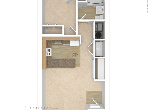 1 Bedroom: Beds - 1: Baths - 1: SqFt Range - 722 to 722