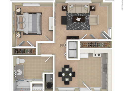 The Burnham: Beds - 1: Baths - 1: SqFt Range - 742 to 742