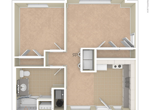 The Burnham: Beds - 1: Baths - 1: SqFt Range - 742 to 742