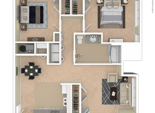 The Armstrong: Beds - 2: Baths - 1: SqFt Range - 991 to 991