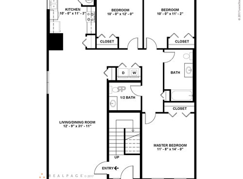 The Coleman: Beds - 3: Baths - 1: SqFt Range - 1169 to 1169