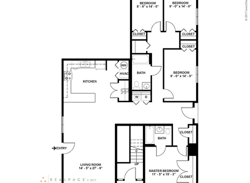The Wells: Beds - 4: Baths - 2: SqFt Range - 1668 to 1668