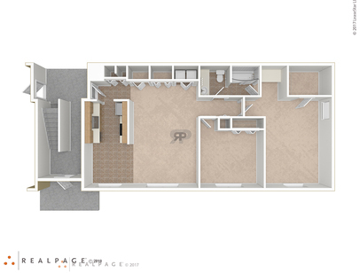 2 Bed / 1 Bath Apt.: Beds - 2: Baths - 1: SqFt Range - 960 to 960