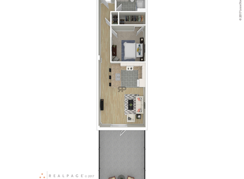 1 Bedroom: Beds - 1: Baths - 1: SqFt Range - 756 to 756
