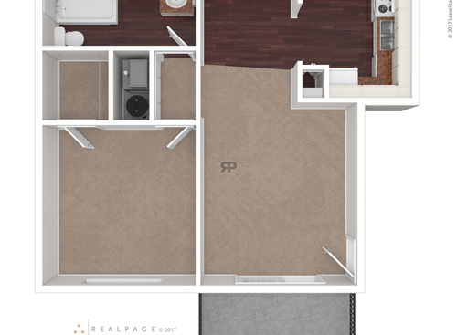 The Ayers: Beds - 1: Baths - 1: SqFt Range - 698 to 698