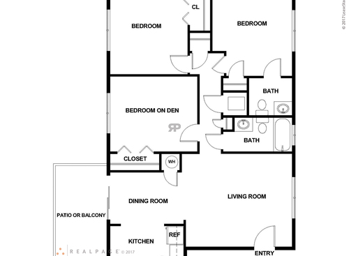 The Cambridge: Beds - 3: Baths - 1.5: SqFt Range - 1090 to 1090